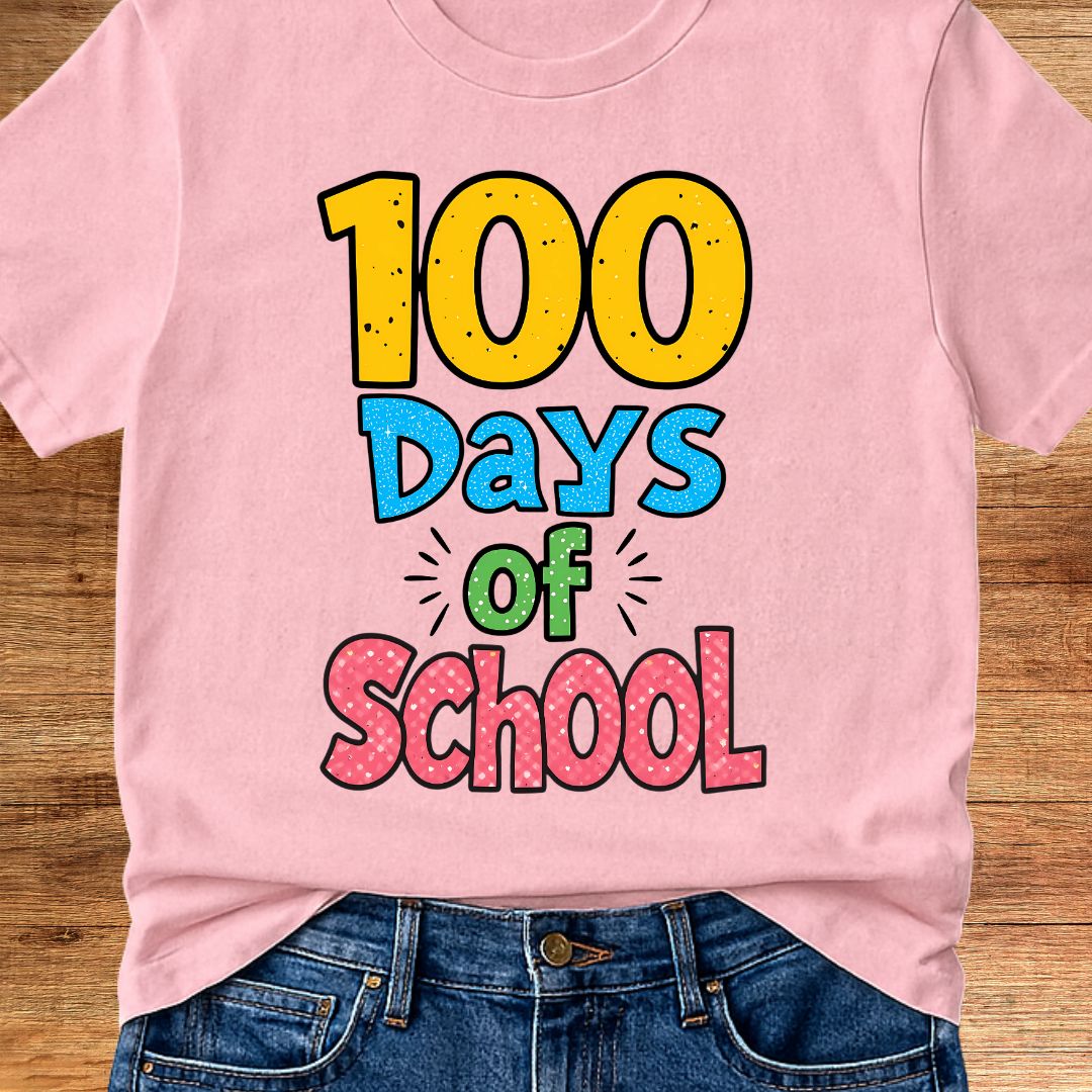 100 Days of School Teacher T-Shirt - teachngear