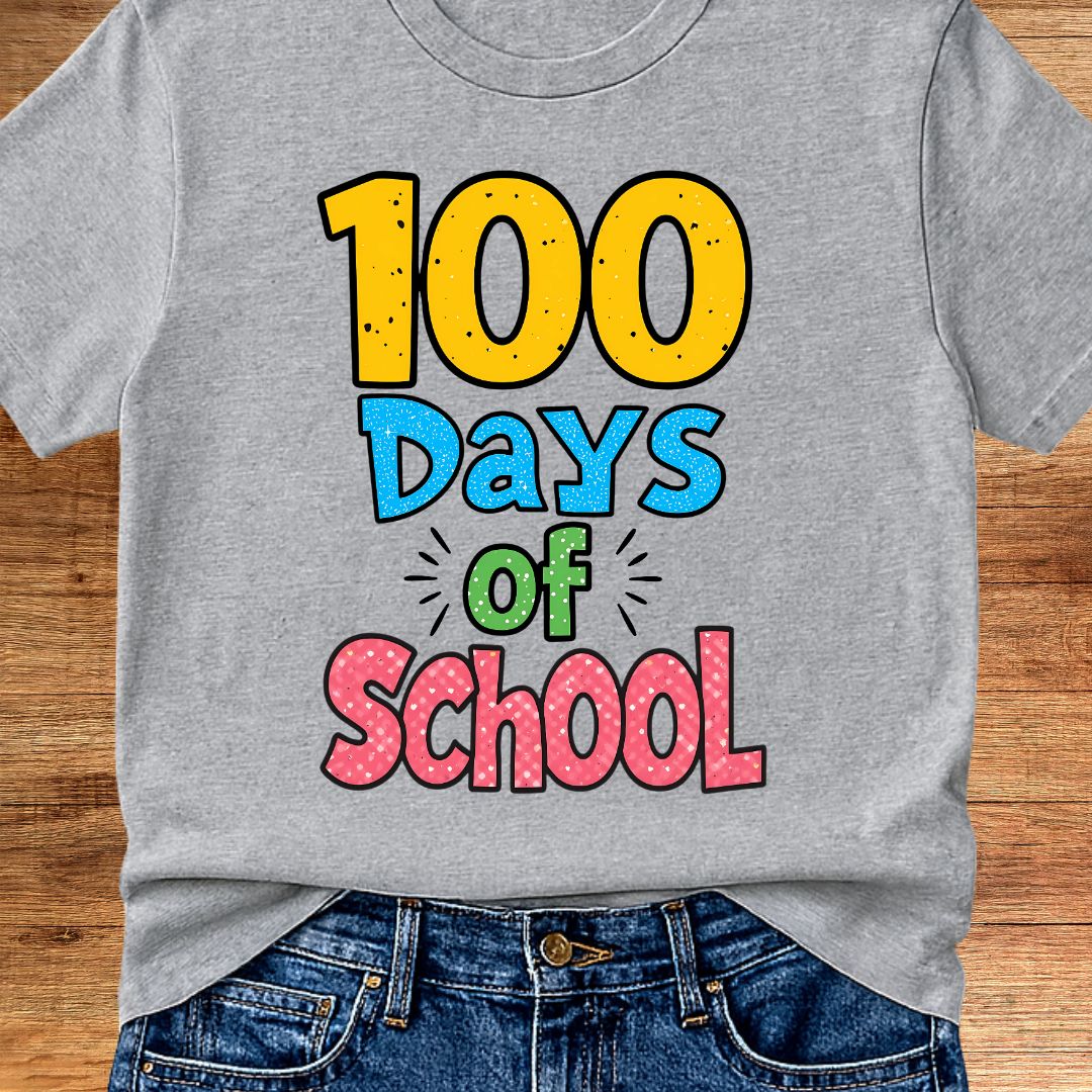 100 Days of School Teacher T-Shirt - teachngear