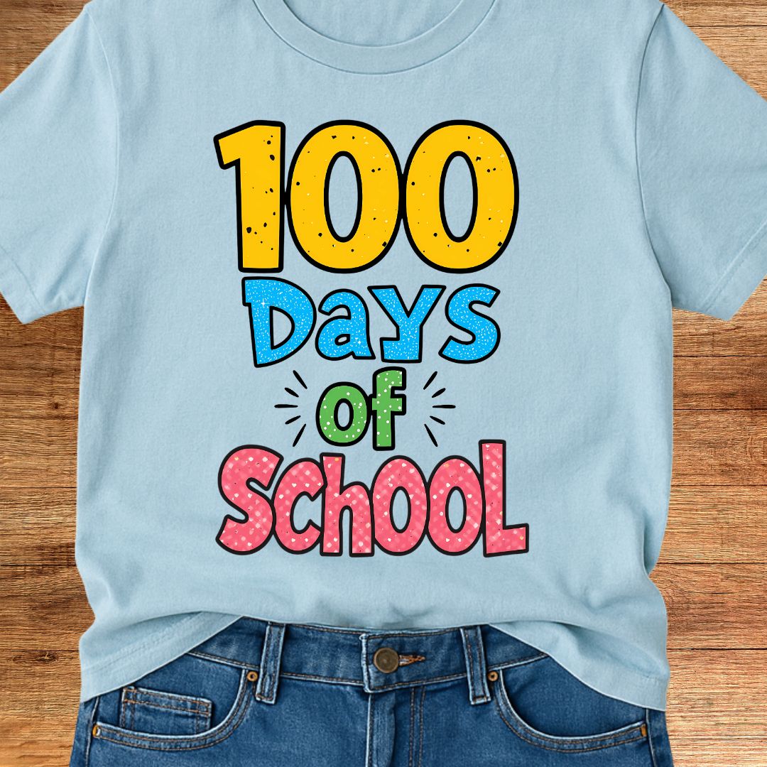 100 Days of School Teacher T-Shirt - teachngear