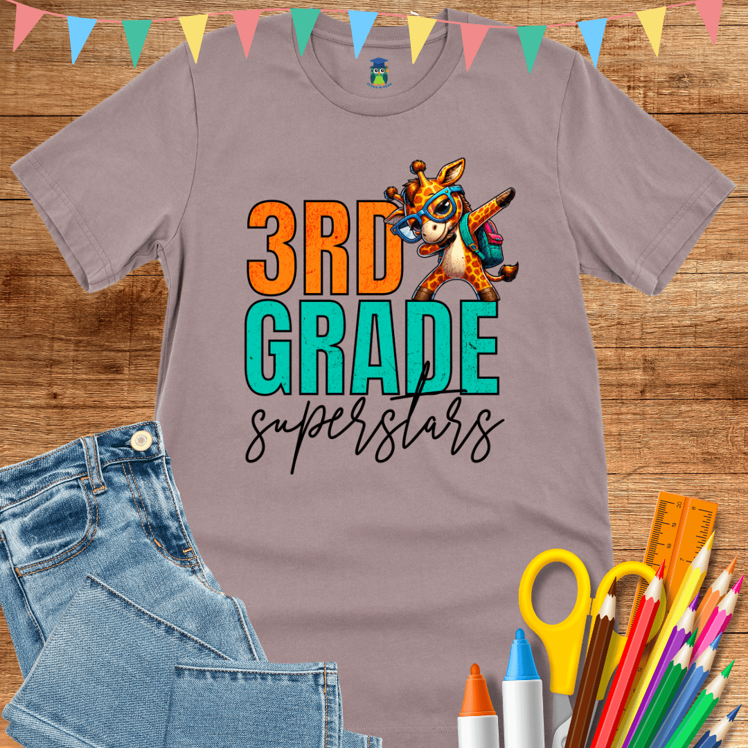 3rd Grade Superstars Teacher T-Shirt - teachngear