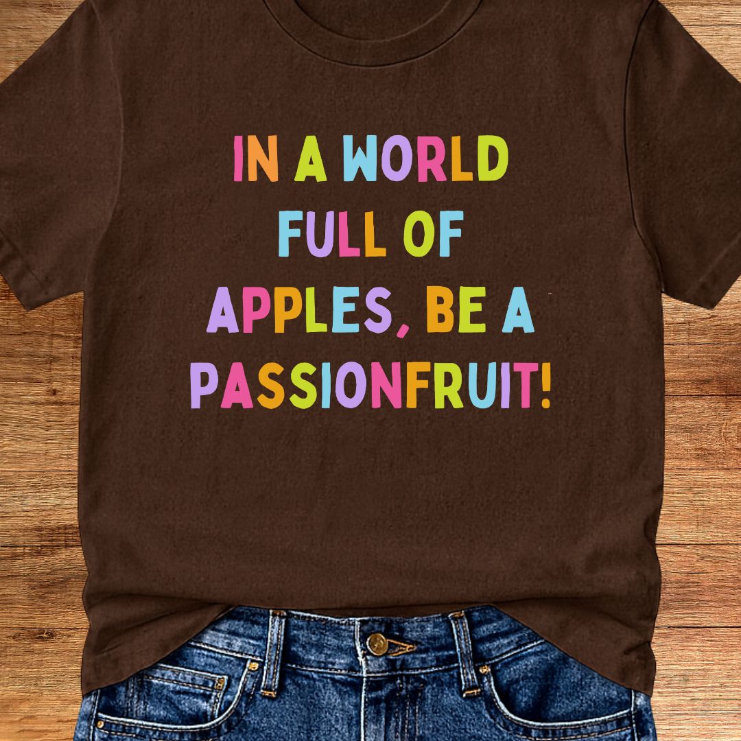 Apples and Passionfruit Teacher T-Shirt - teachngear