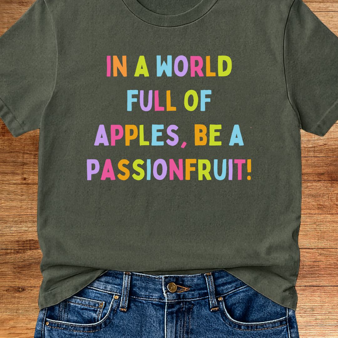 Apples and Passionfruit Teacher T-Shirt - teachngear