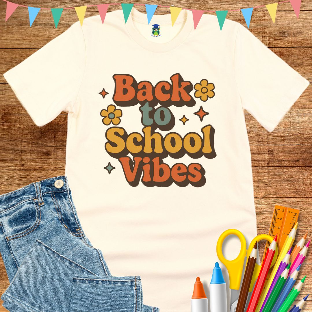 Back to School Vibes Teacher T-Shirt - teachngear