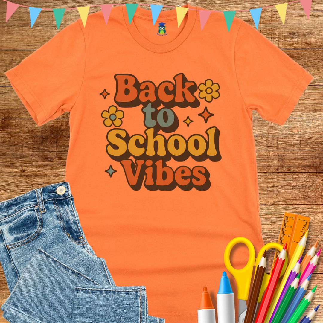 Back to School Vibes Teacher T-Shirt - teachngear
