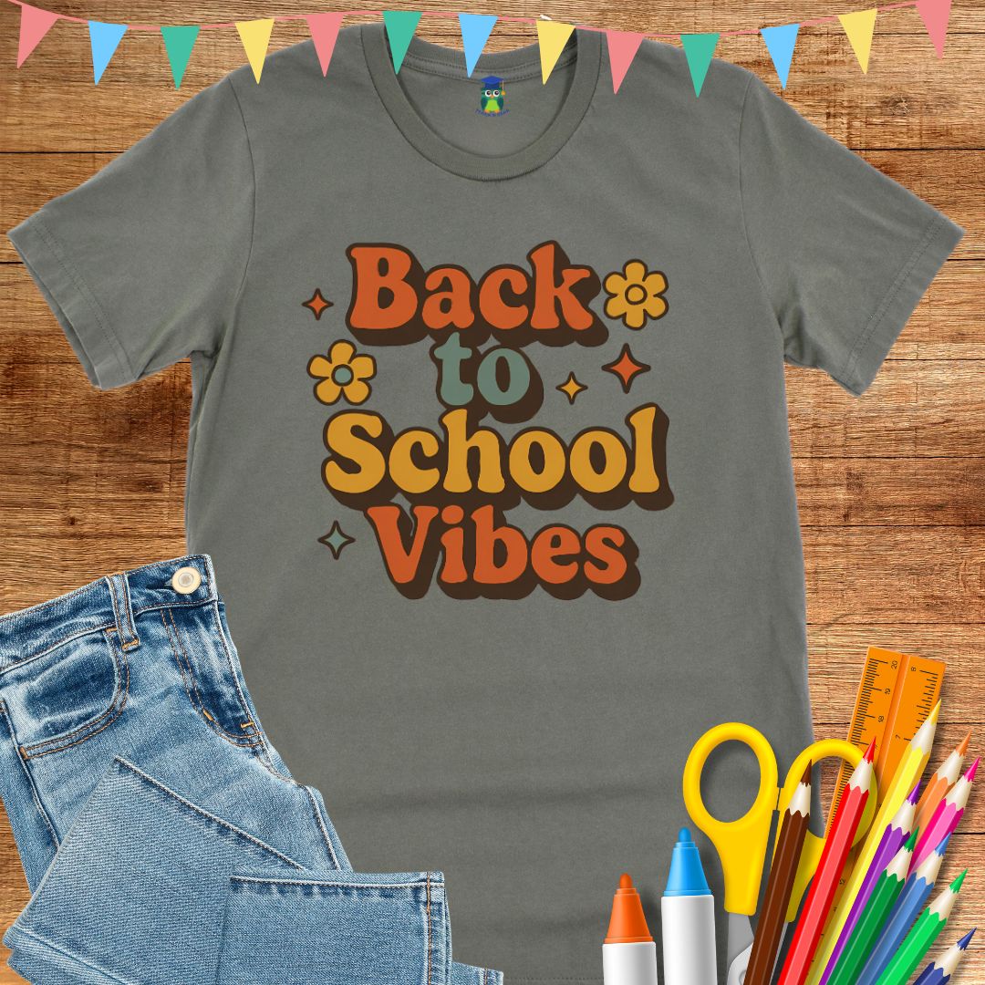 Back to School Vibes Teacher T-Shirt - teachngear