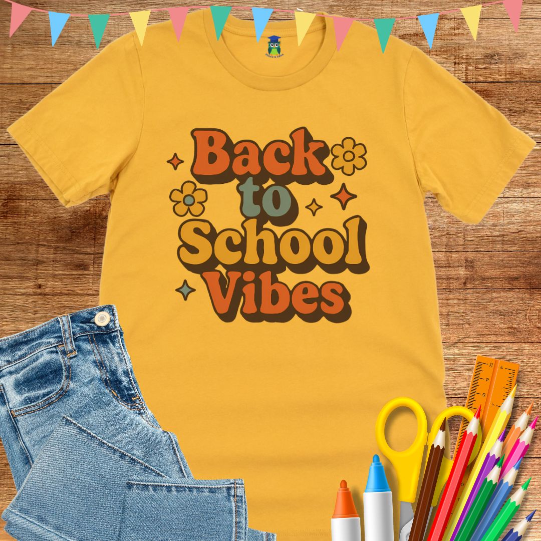 Back to School Vibes Teacher T-Shirt - teachngear
