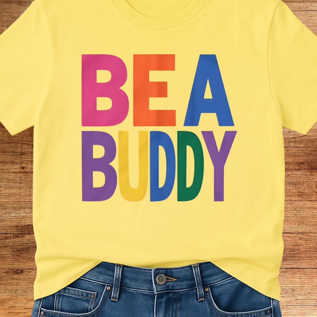 Be a Buddy Bright Teacher T-Shirt - teachngear