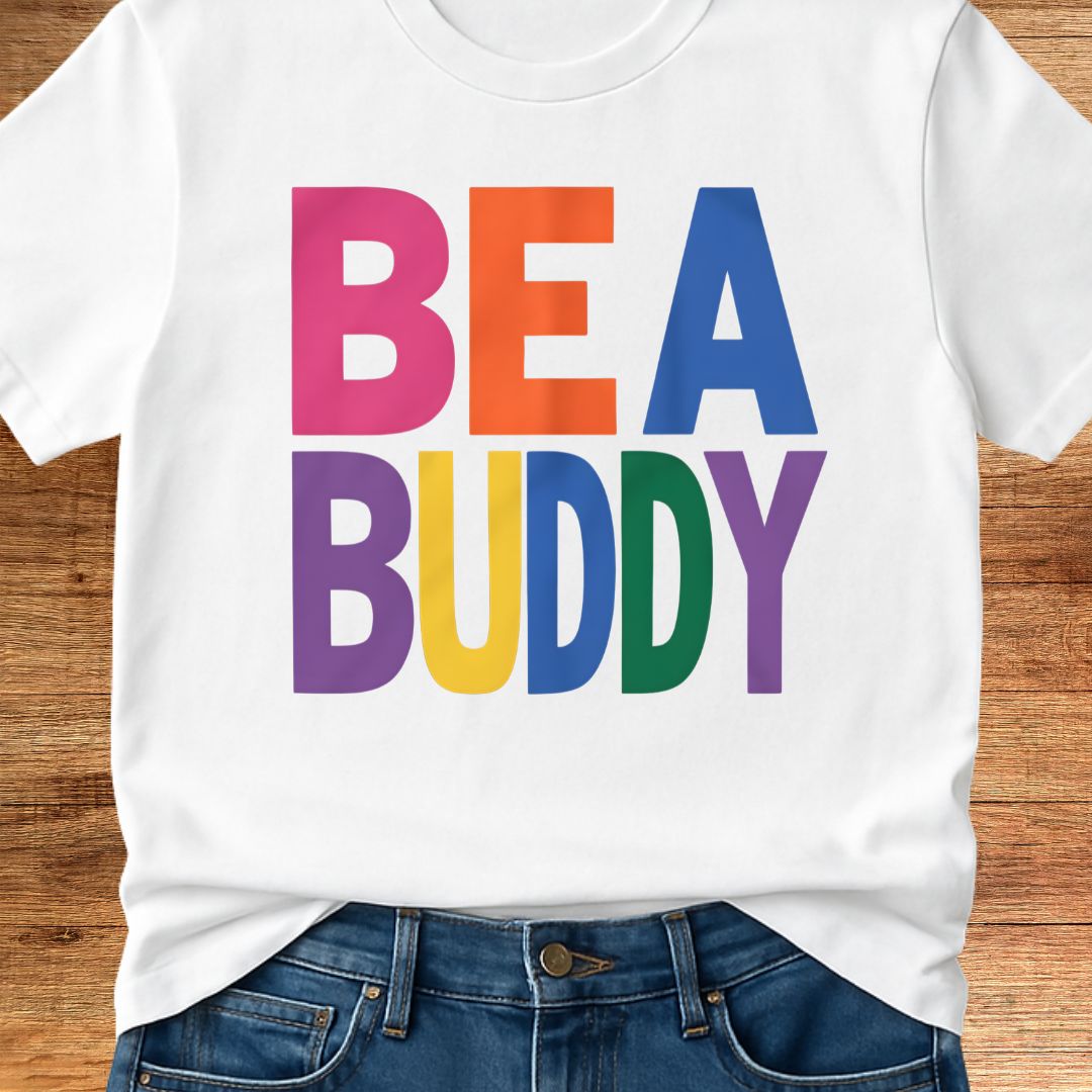 Be a Buddy Bright Teacher T-Shirt - teachngear