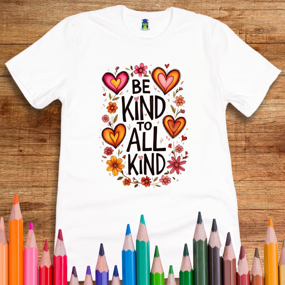 Be Kind to all Kind Teacher T-Shirt - teachngear