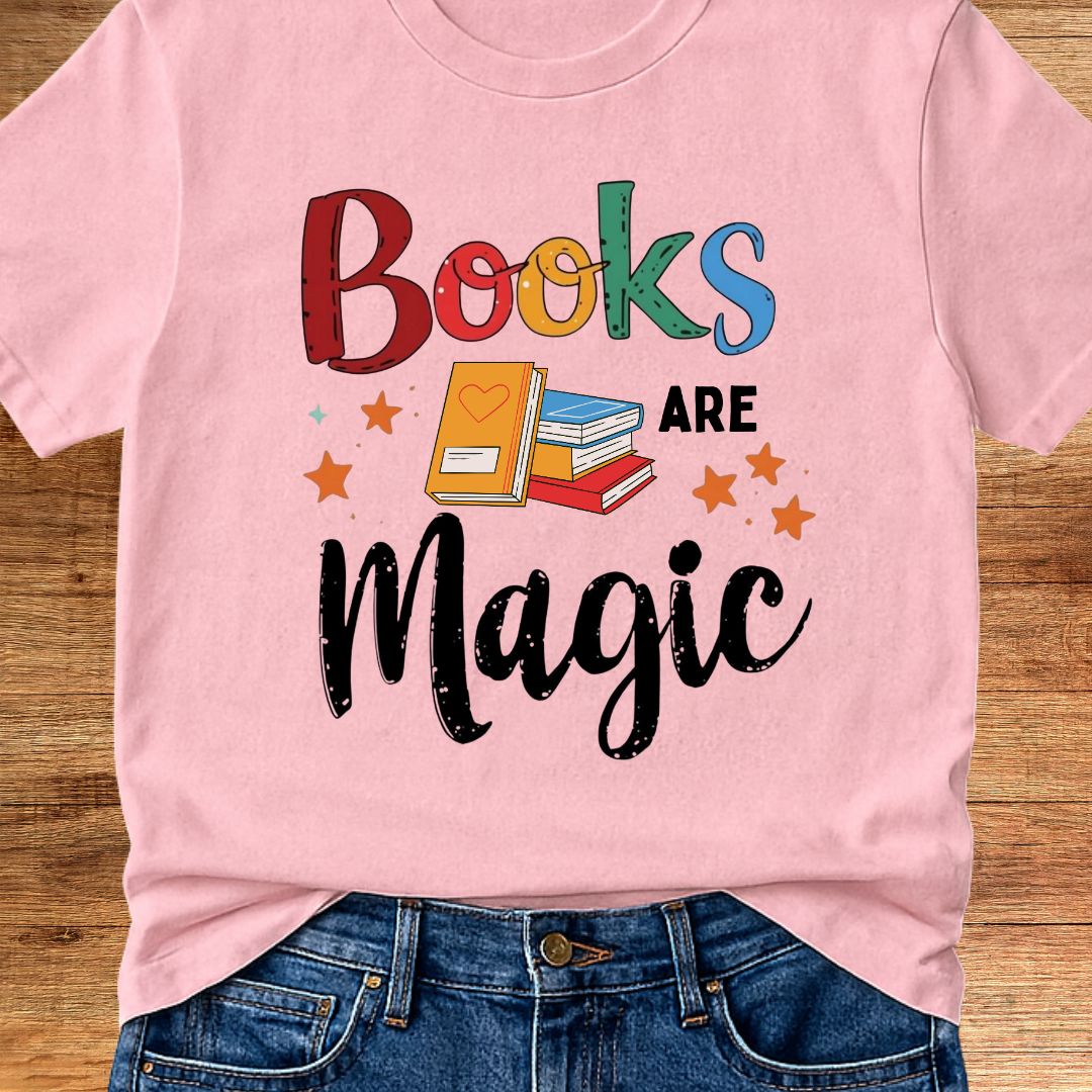 Books are Magic Teacher T-Shirt - teachngear