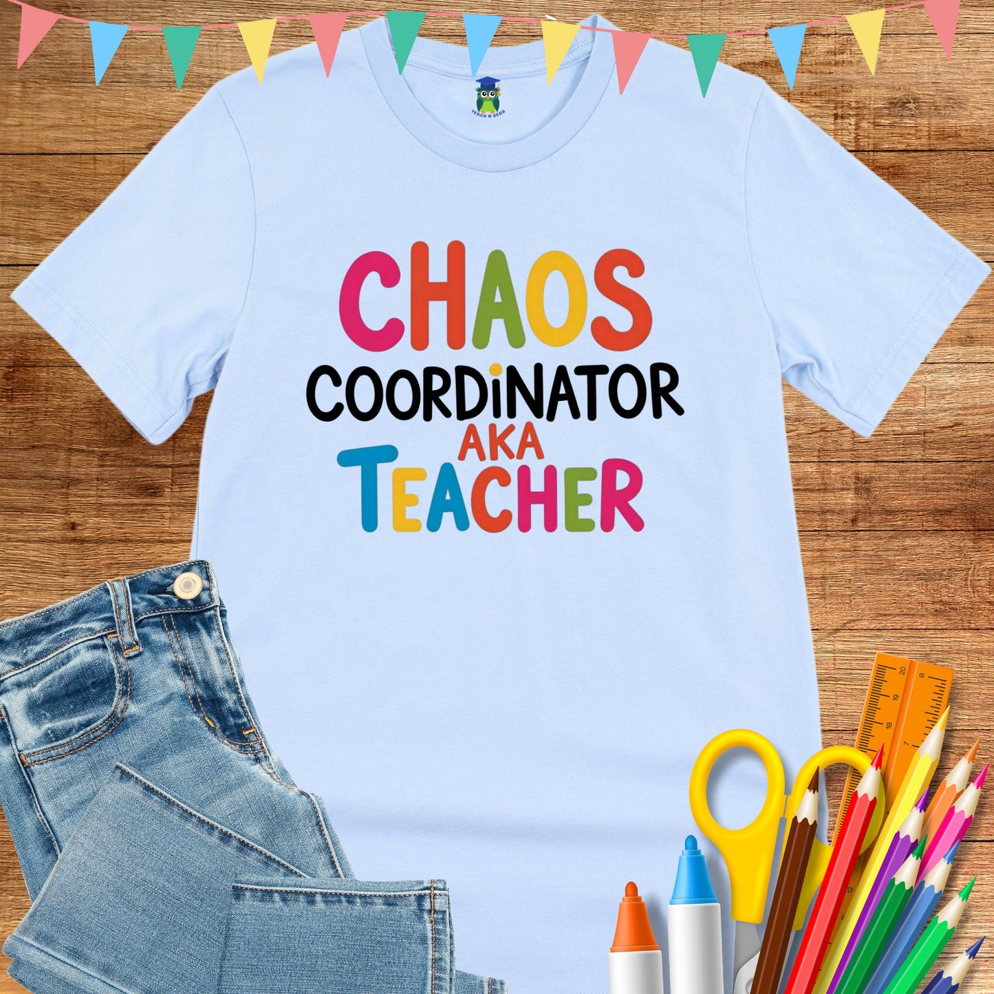 Chaos Coordinator Teacher T-Shirt - teachngear