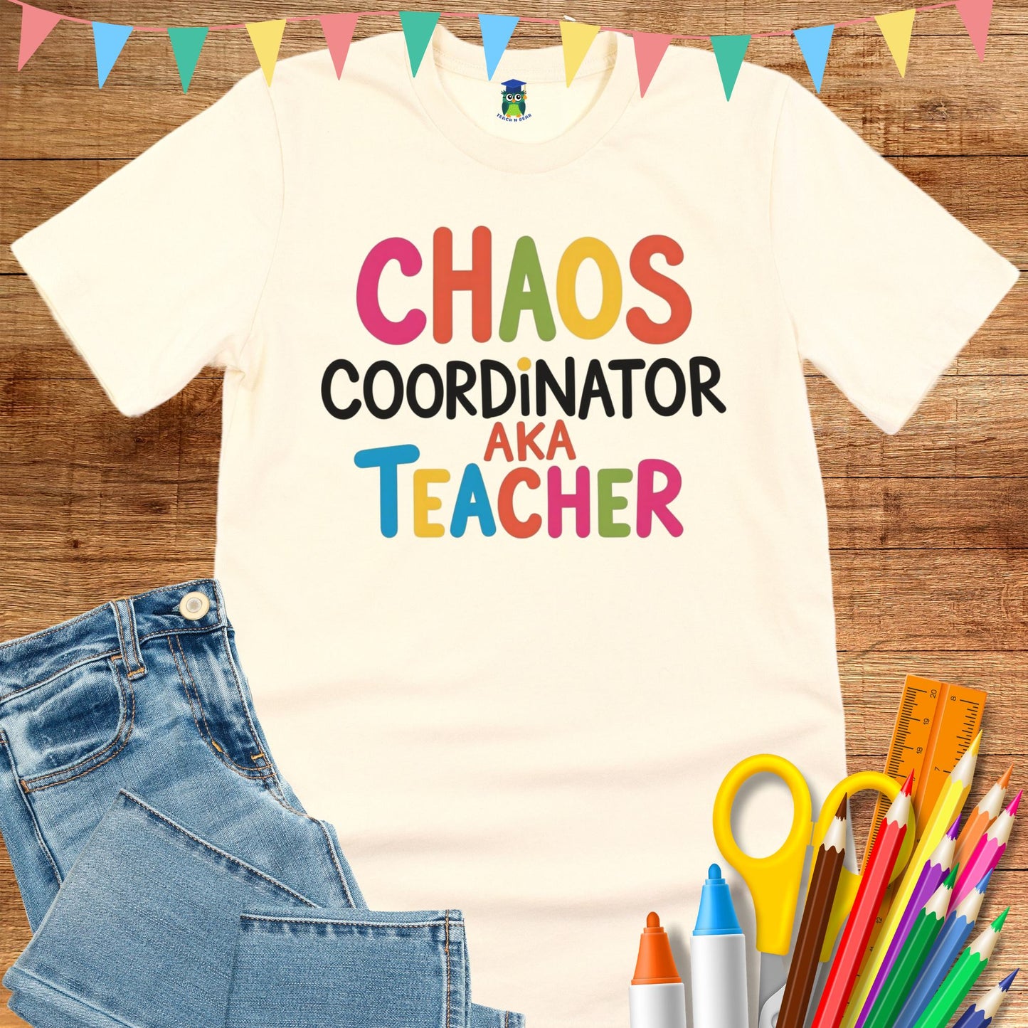 Chaos Coordinator Teacher T-Shirt - teachngear