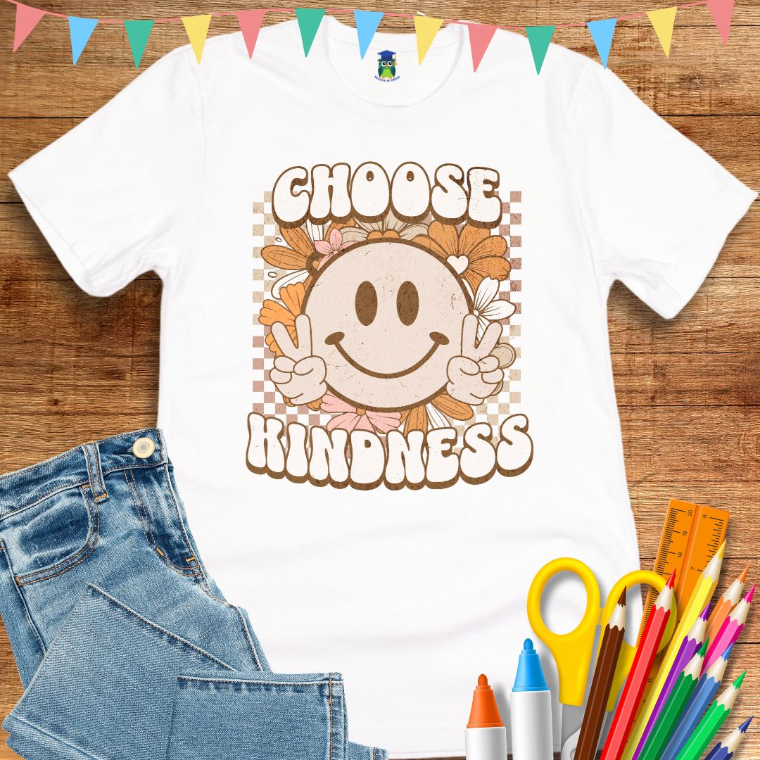 Choose Kindness Teacher T-Shirt - teachngear