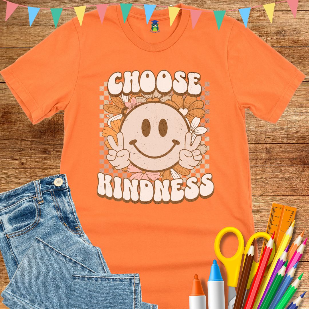 Choose Kindness Teacher T-Shirt - teachngear