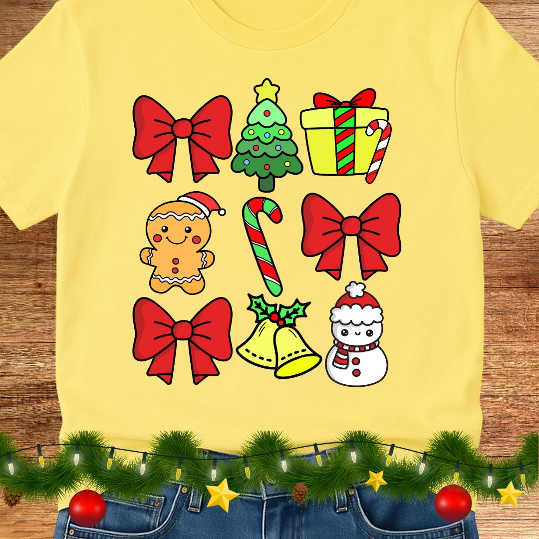 Christmas Icons Teacher Shirt - teachngear