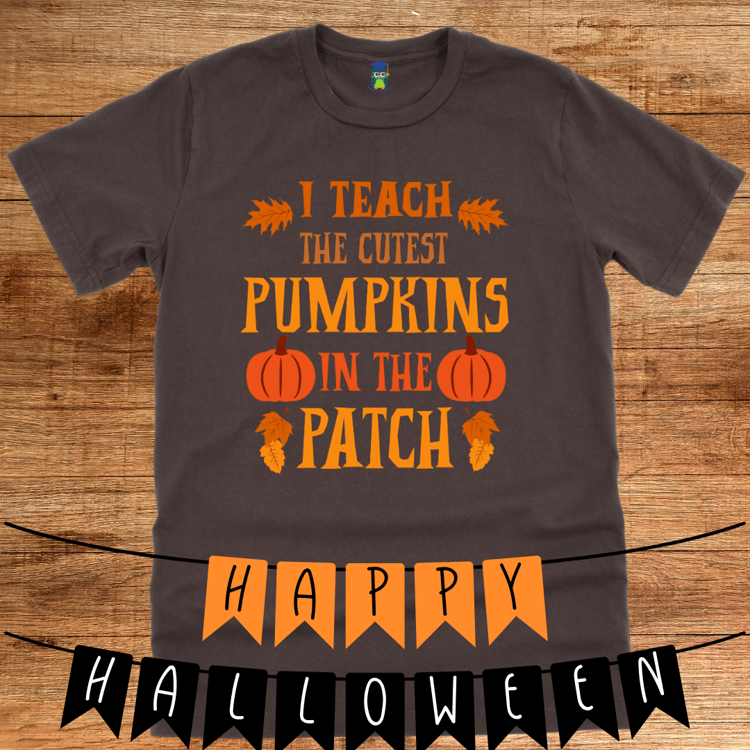 Cutest Pumpkins in the Patch Halloween Teacher Shirt - teachngear