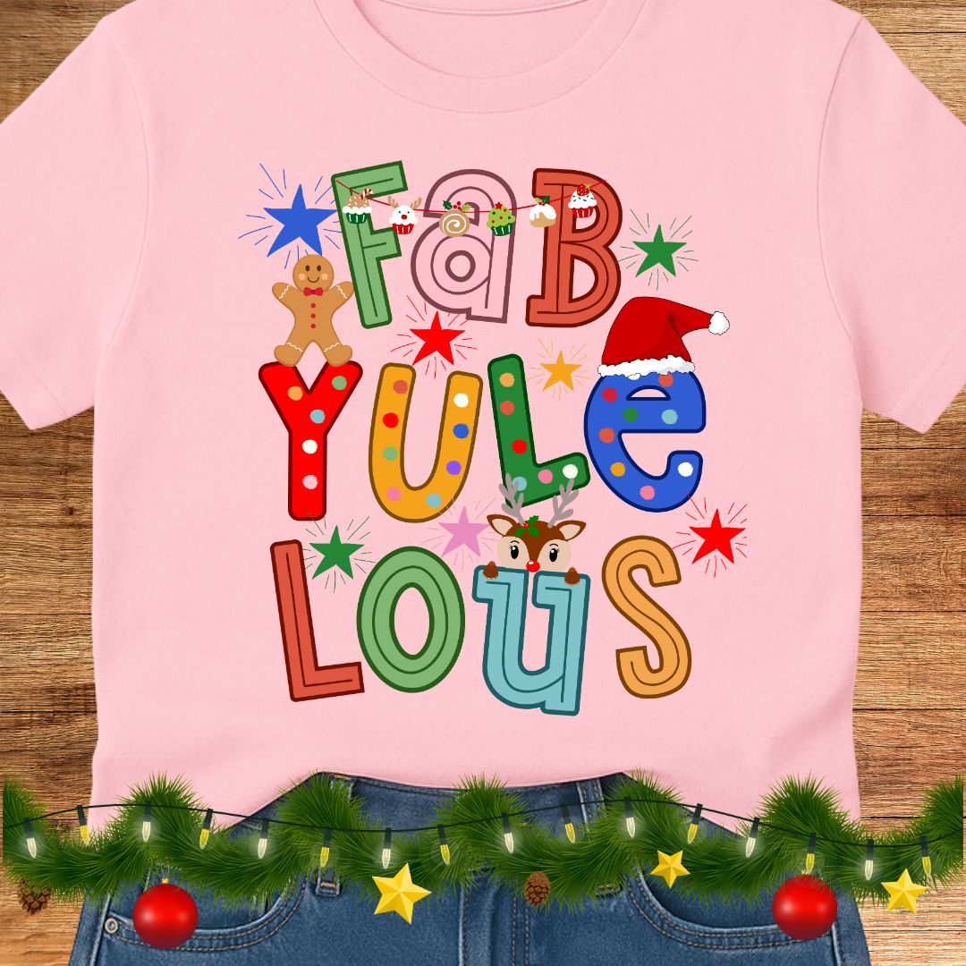 Fab Yule Lous Christmas Teacher T-Shirt - teachngear