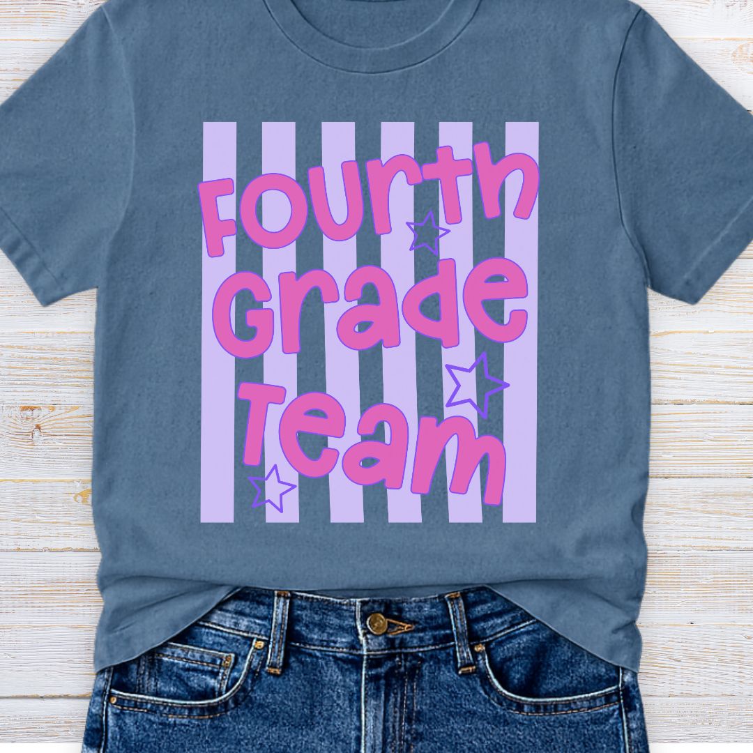Fourth Grade Team Teacher T-Shirt - teachngear