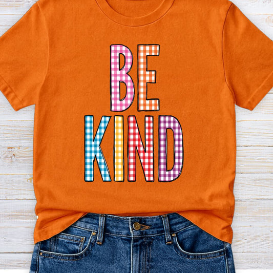 Gingham Be Kind Teacher T-Shirt - teachngear