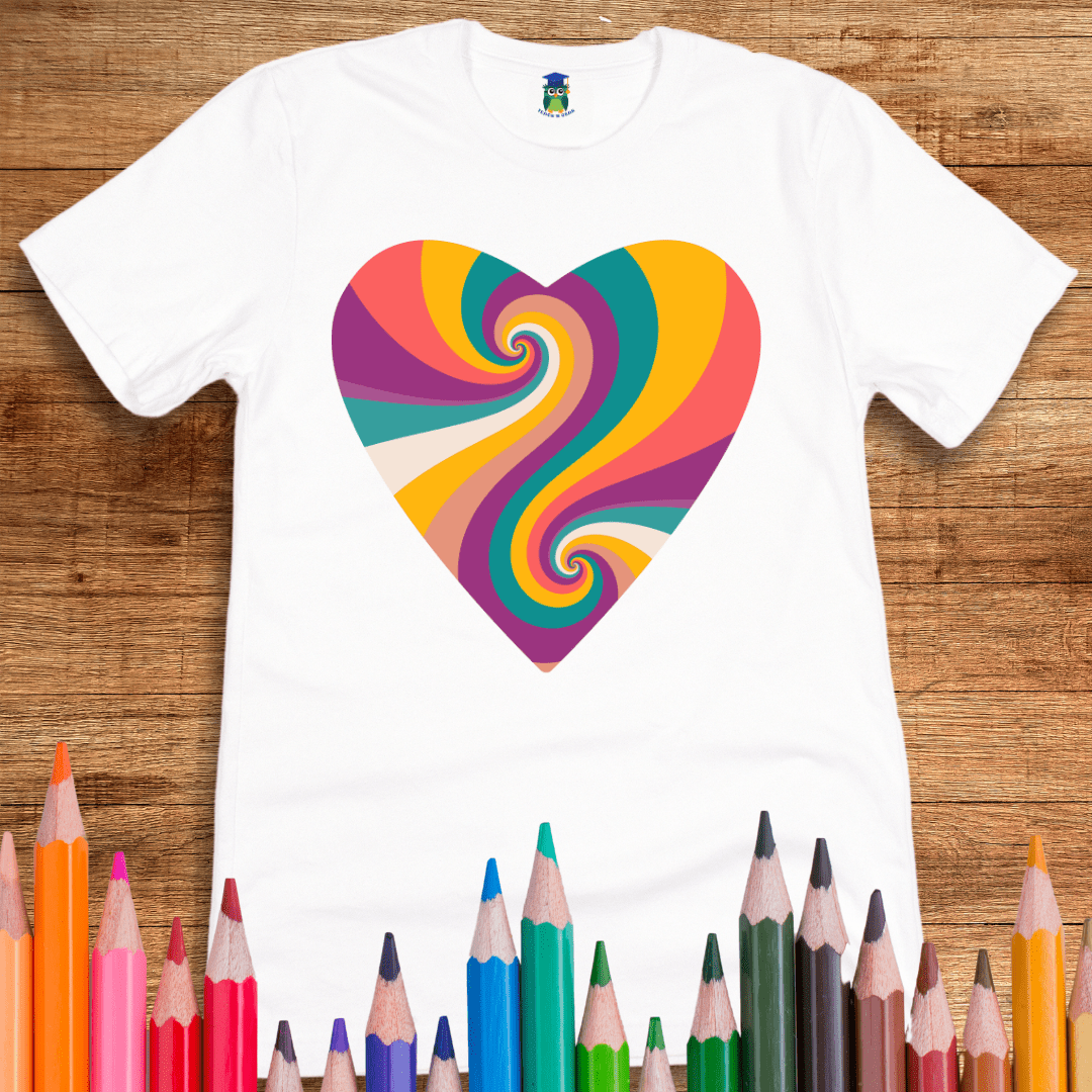 Heart Vibes Teacher Shirt - teachngear
