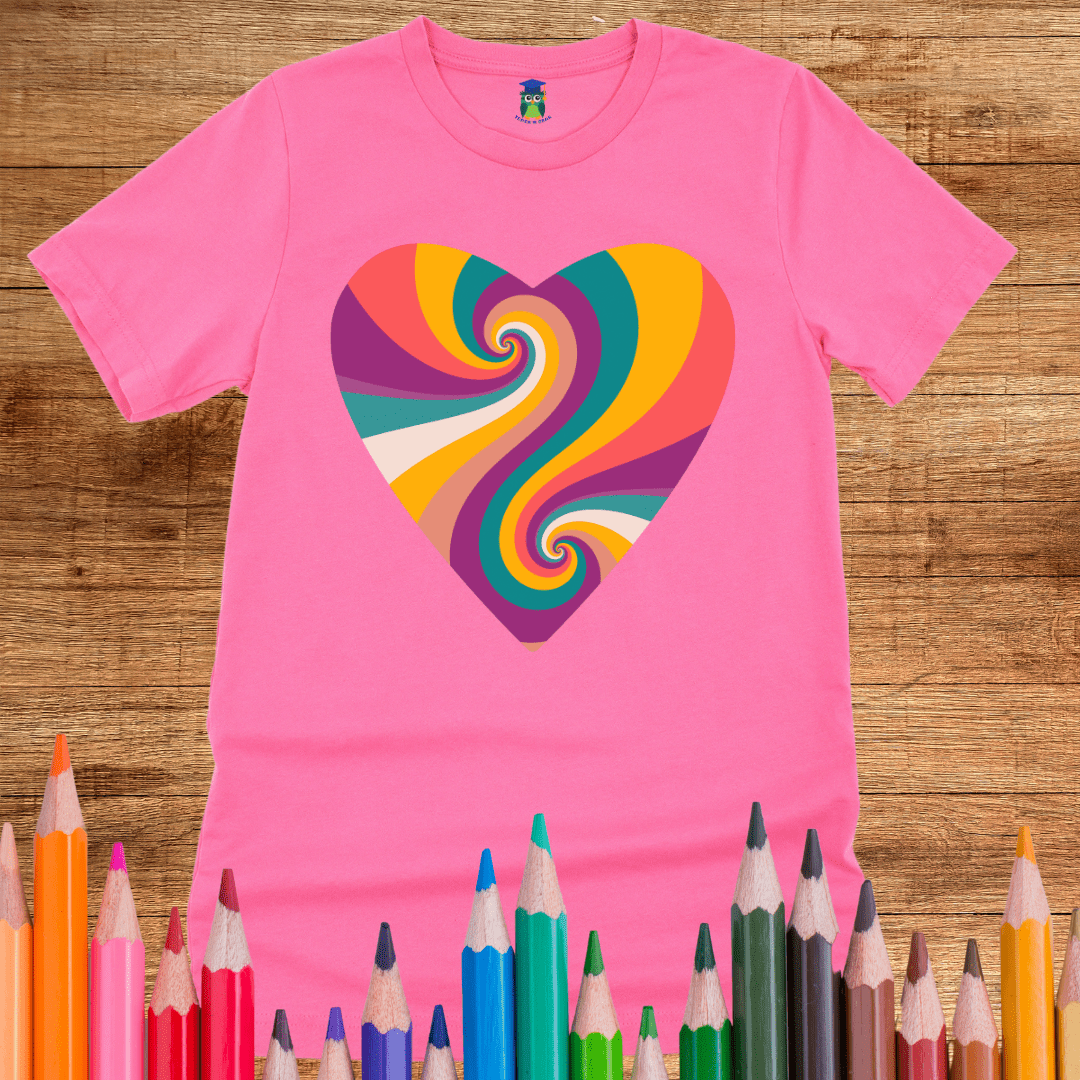 Heart Vibes Teacher Shirt - teachngear