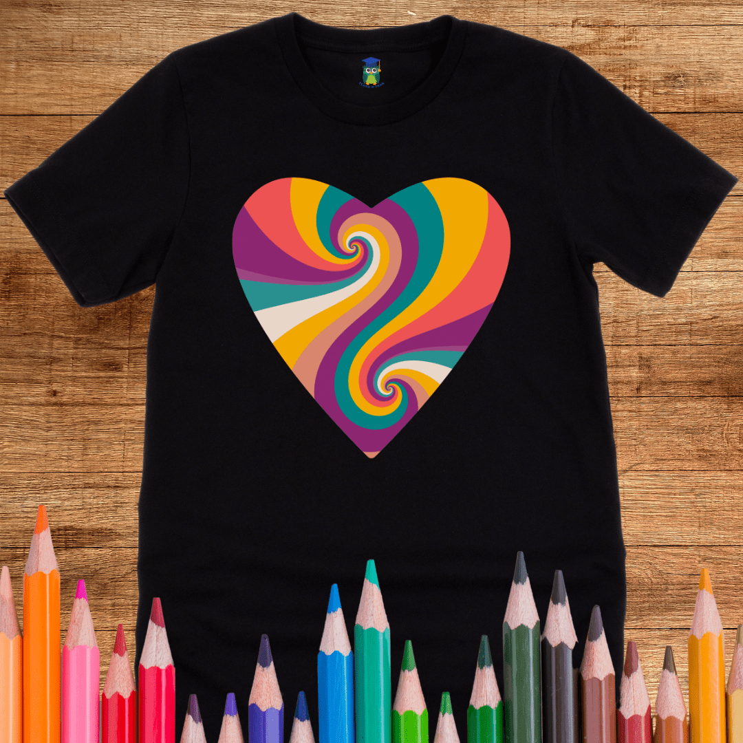 Heart Vibes Teacher T-Shirt - teachngear