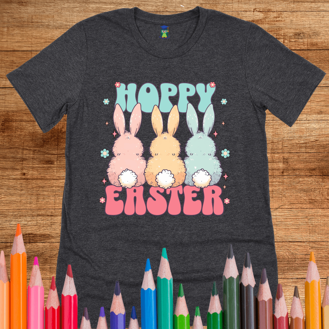 Hoppy Easter Teacher T-Shirt - teachngear
