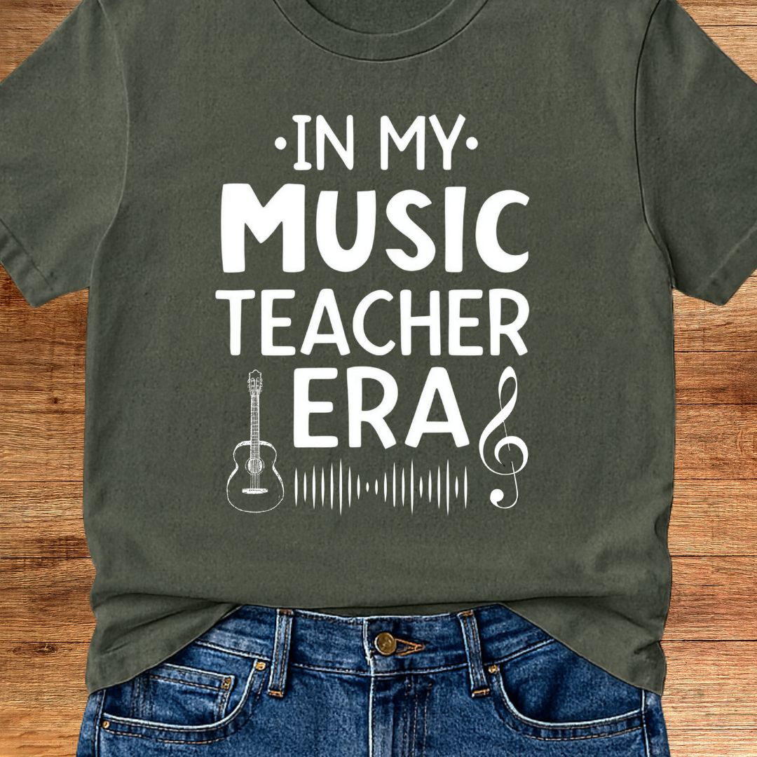 In My Music Teacher Era Teacher T-Shirt - teachngear