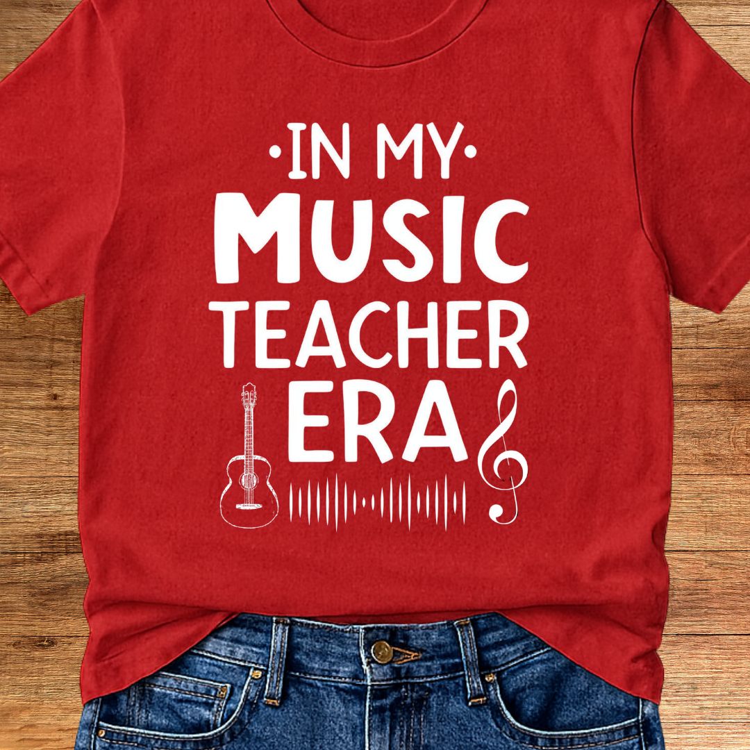 In My Music Teacher Era Teacher T-Shirt - teachngear
