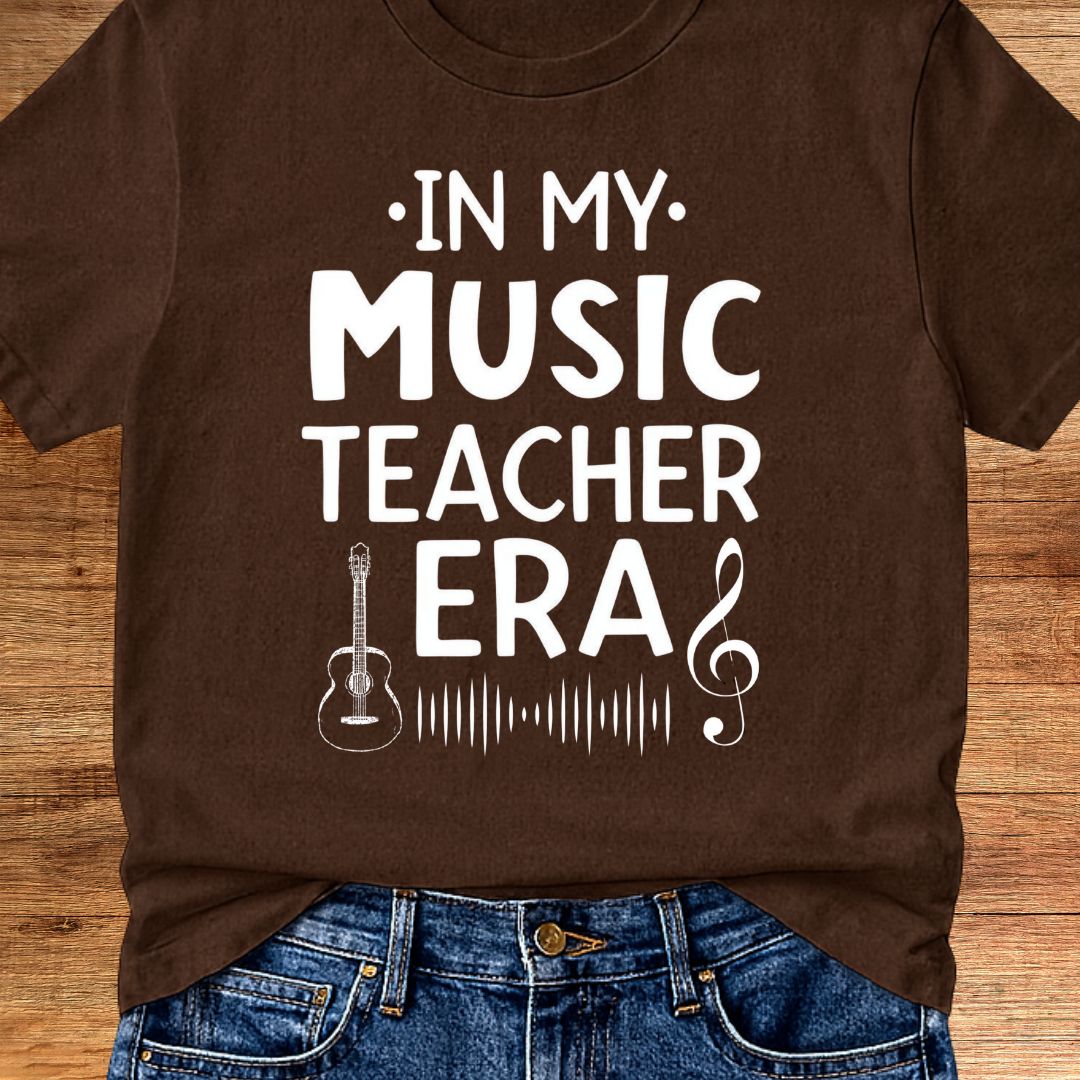 In My Music Teacher Era Teacher T-Shirt - teachngear