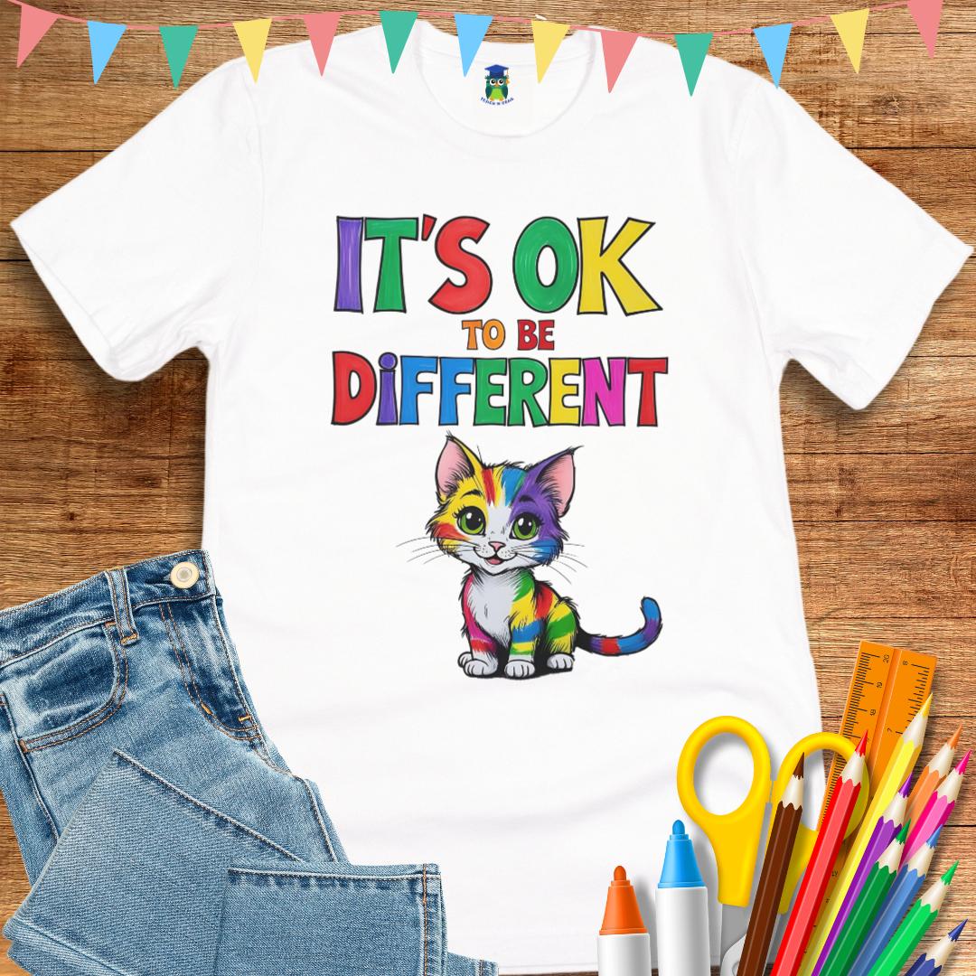 It's OK to be Different Teacher T-Shirt - teachngear