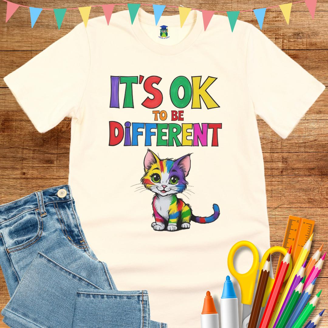 It's OK to be Different Teacher T-Shirt - teachngear