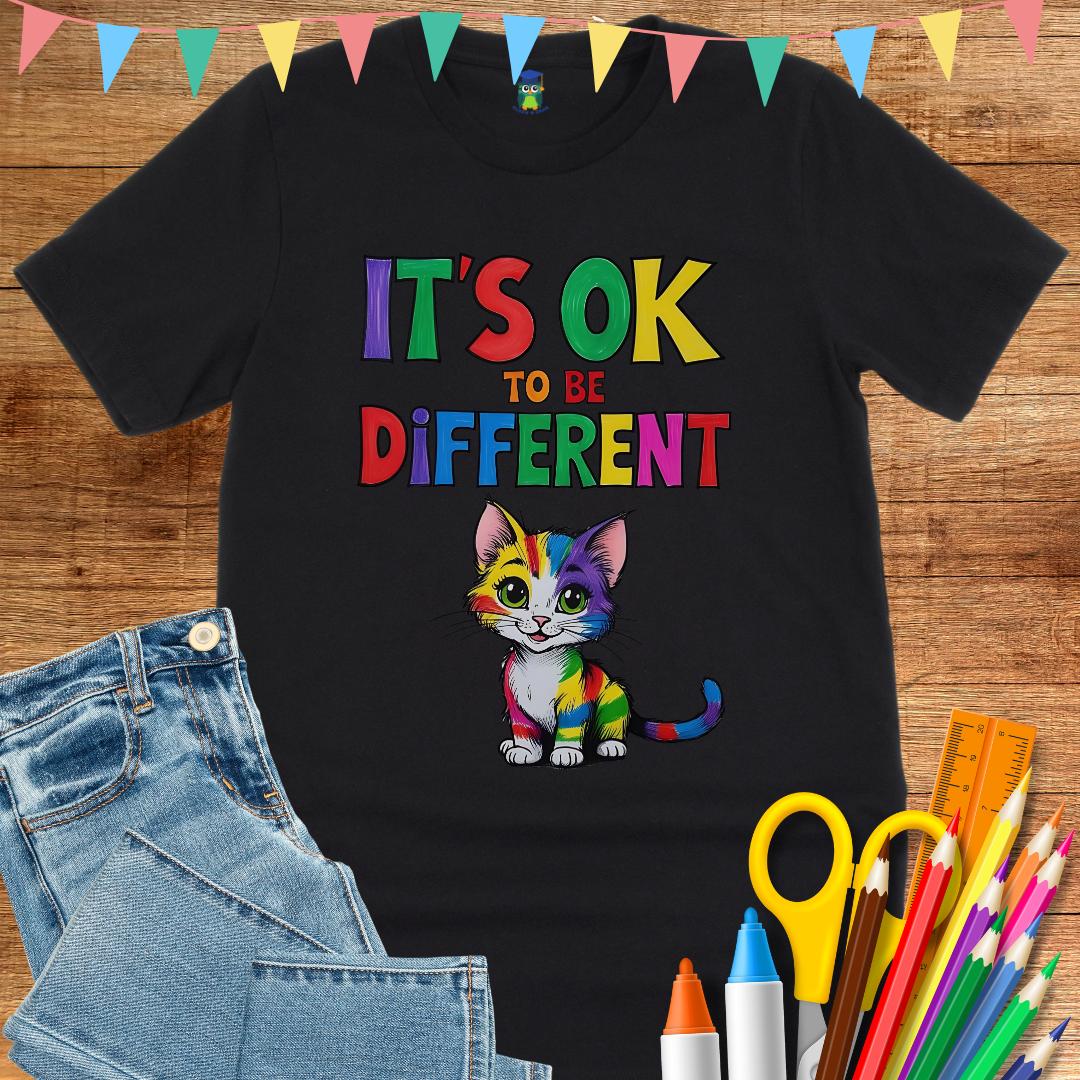 It's OK to be Different Teacher T-Shirt - teachngear