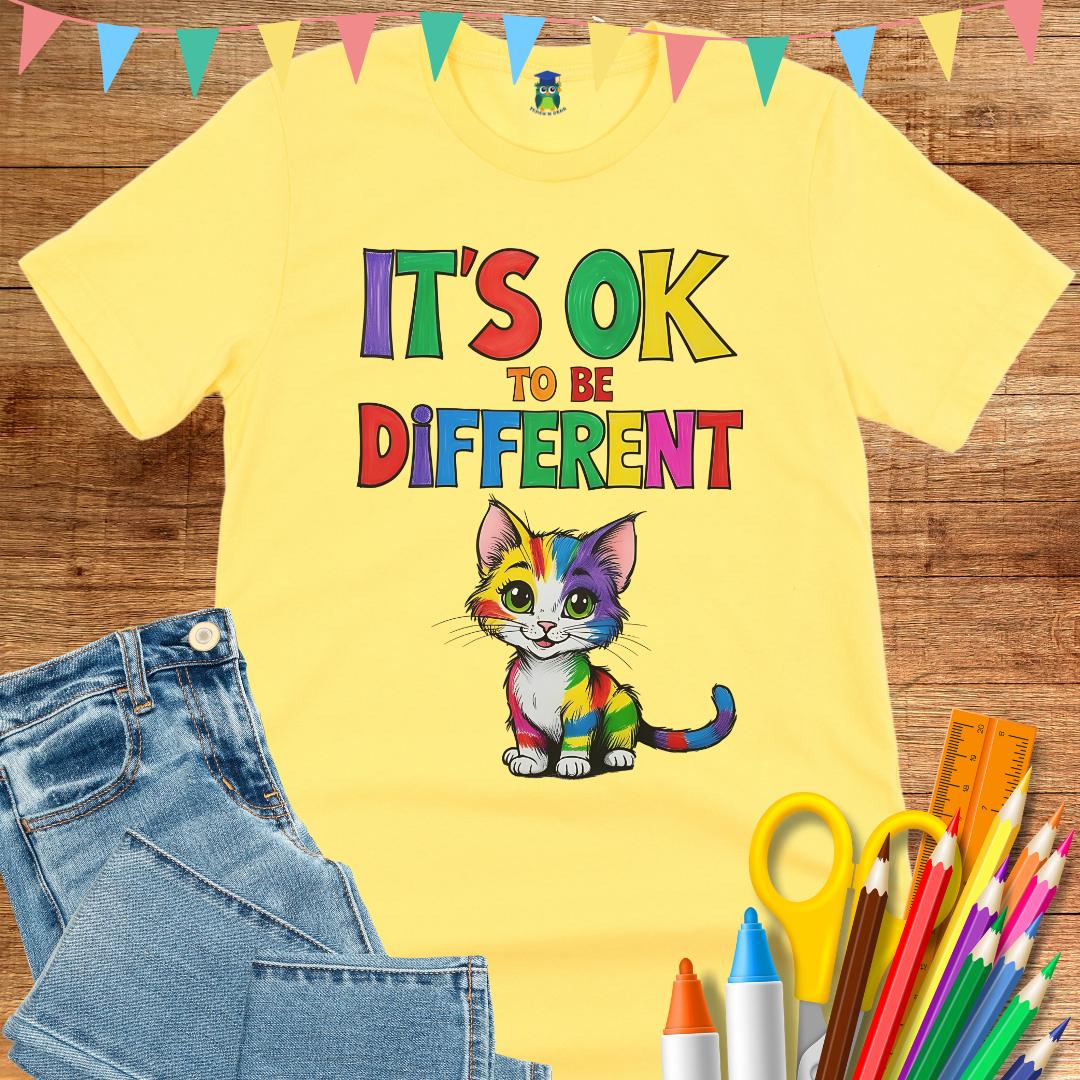 It's OK to be Different Teacher T-Shirt - teachngear