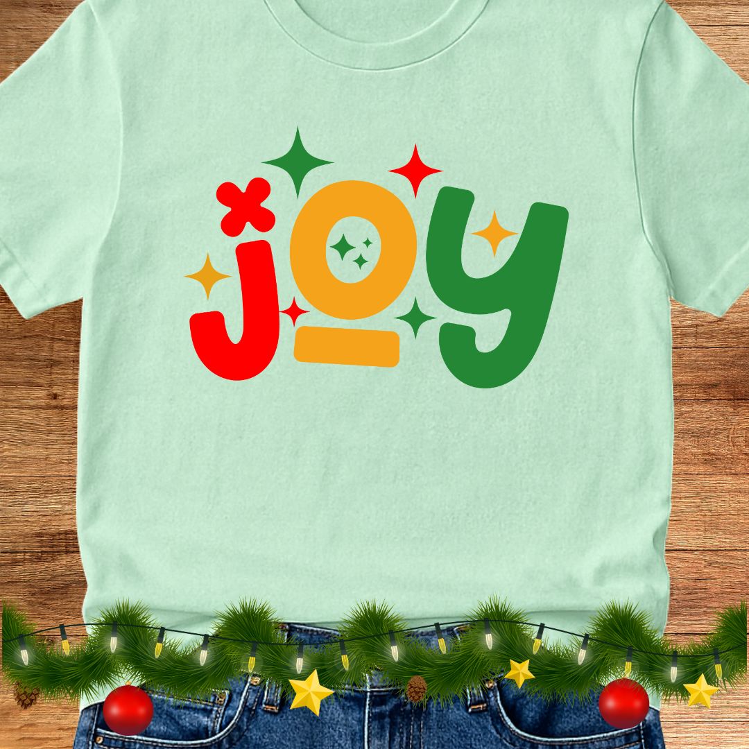 Joy Christmas Teacher Shirt - teachngear