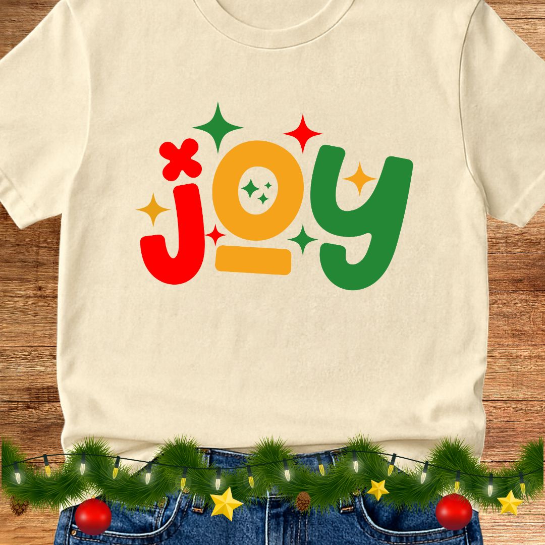 Joy Christmas Teacher Shirt - teachngear