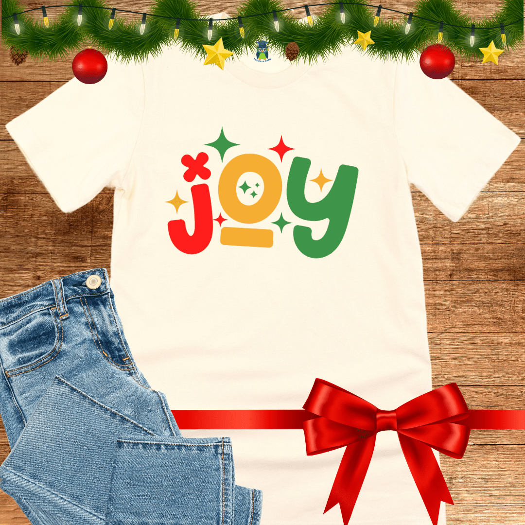 Joy Christmas Teacher Shirt - teachngear