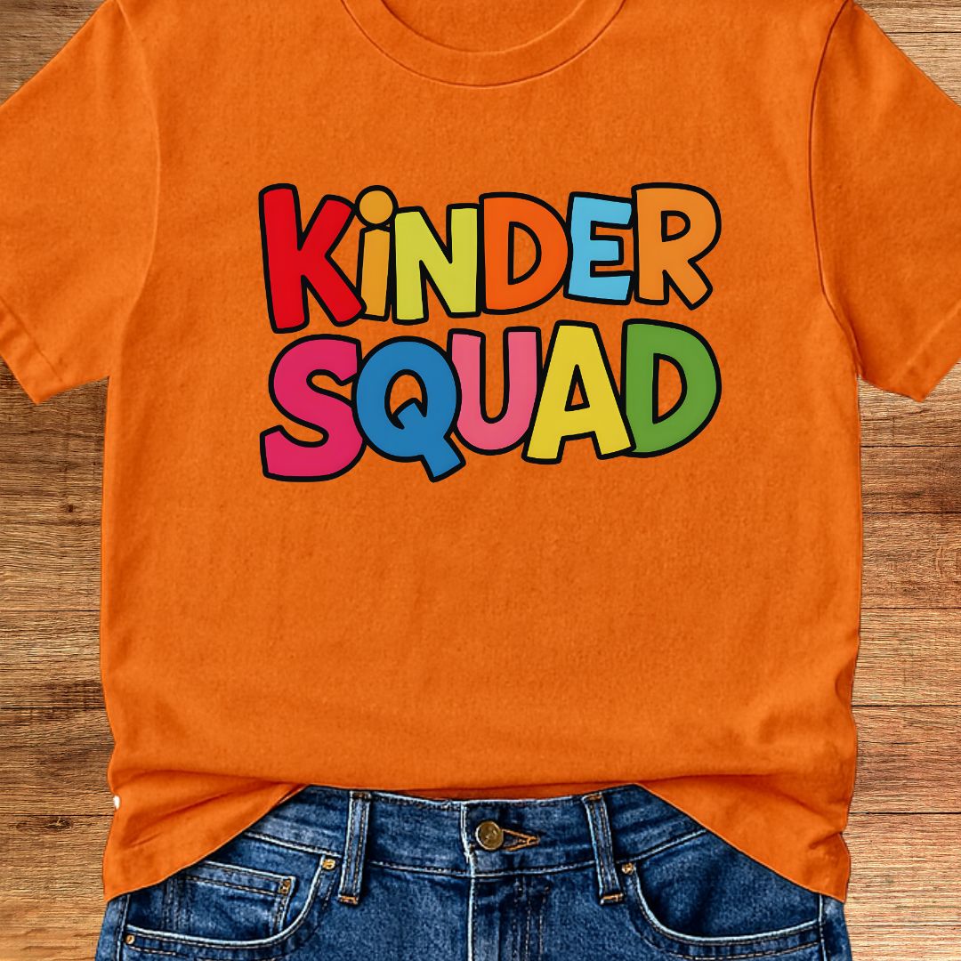 Kinder Squad Teacher Shirt - teachngear