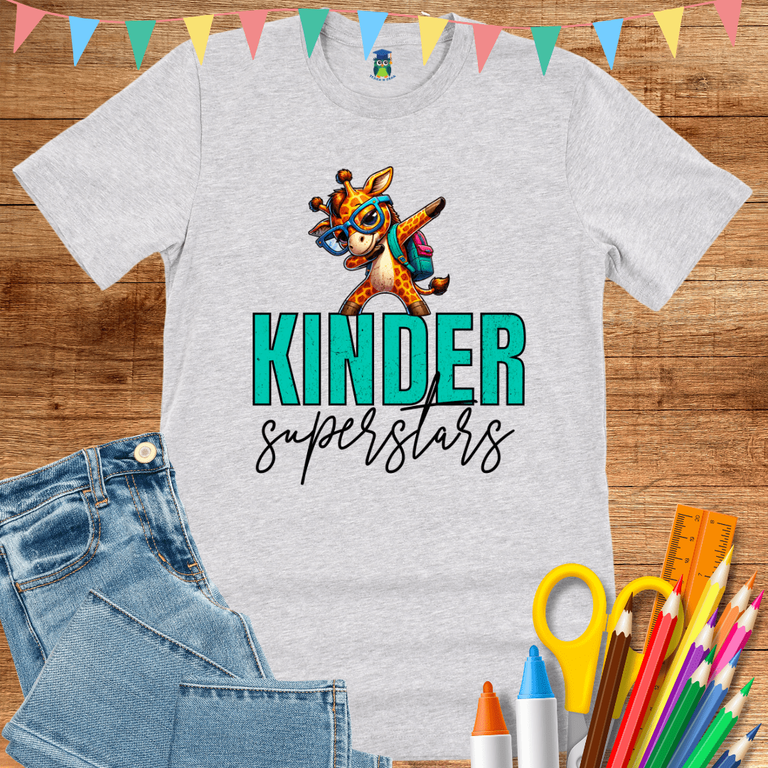 Kinder Superstars Teacher T-Shirt - teachngear