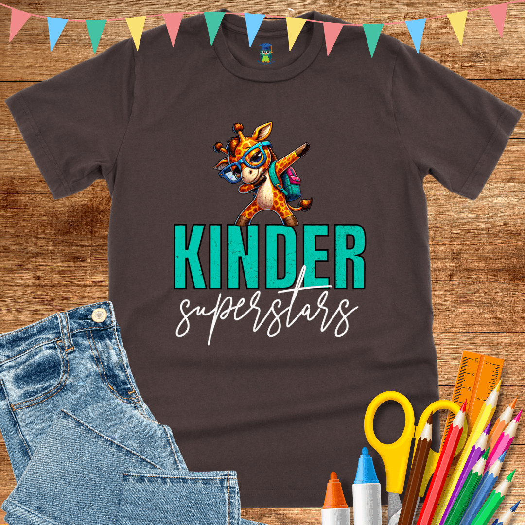 Kinder Superstars Teacher T-Shirt - teachngear