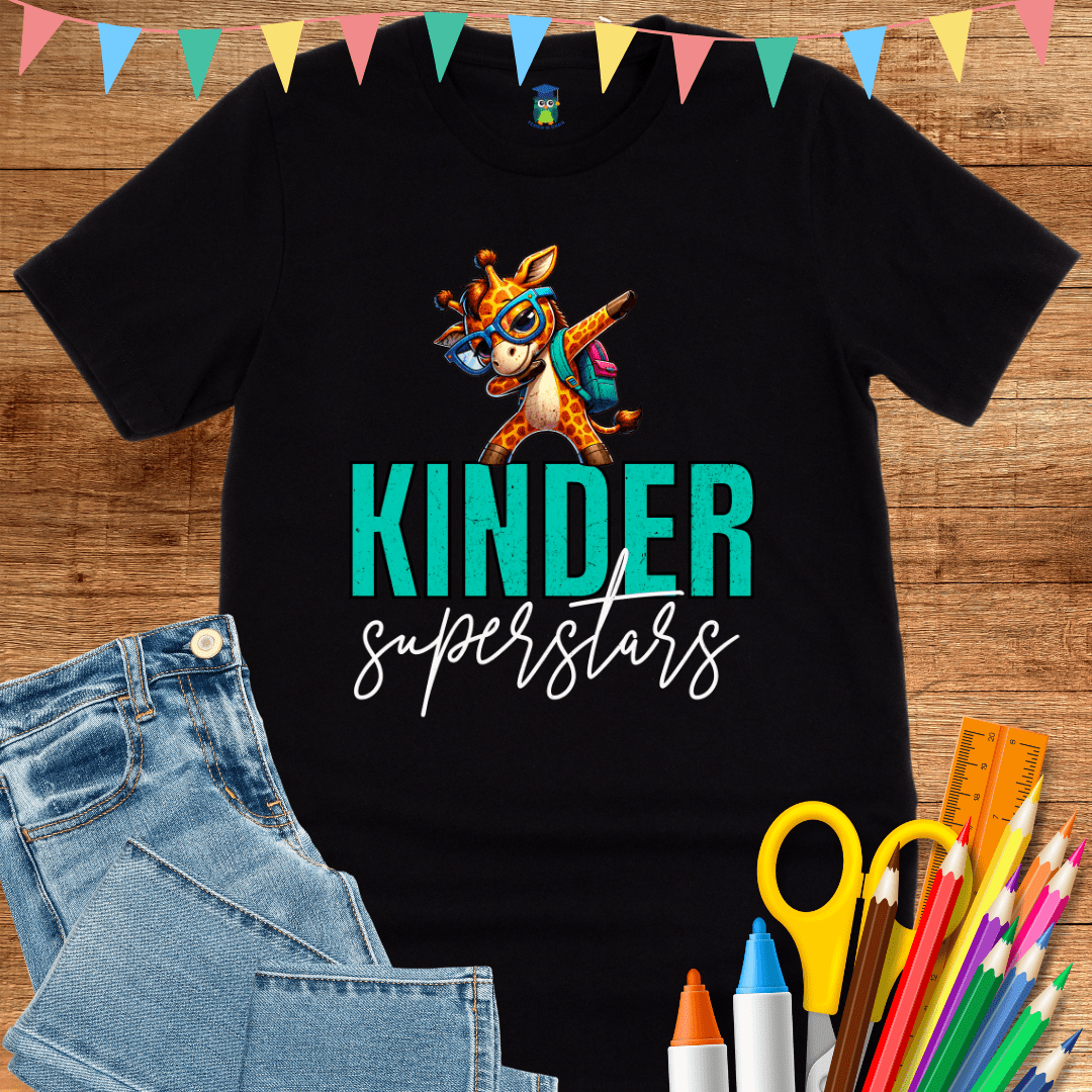 Kinder Superstars Teacher T-Shirt - teachngear