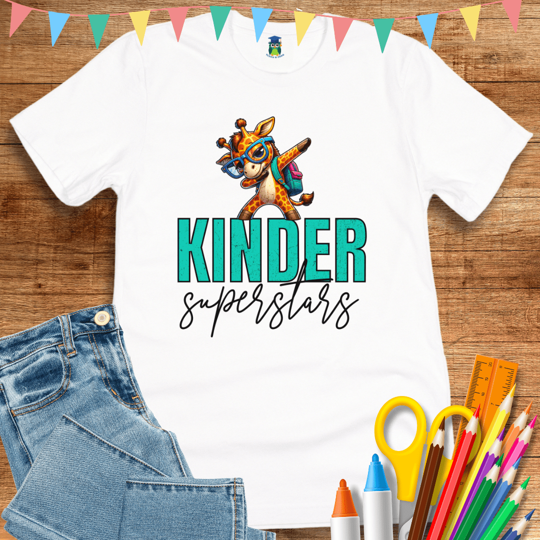 Kinder Superstars Teacher T-Shirt - teachngear