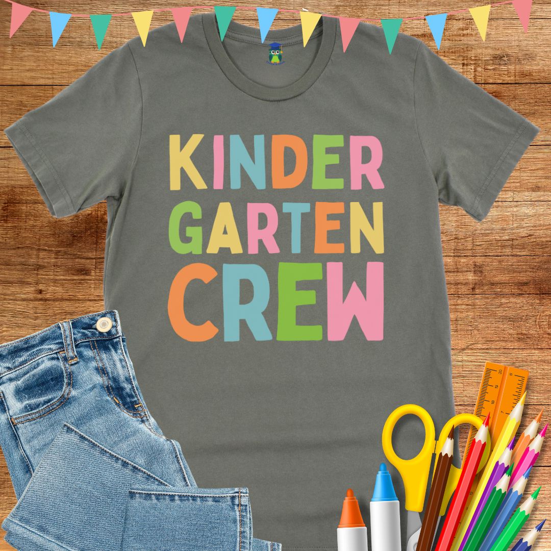 Kindergarten Crew Teacher T-Shirt - teachngear