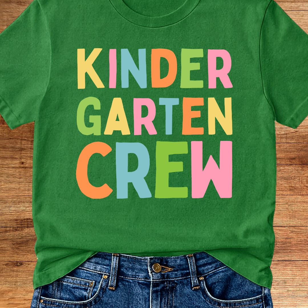 Kindergarten Crew Teacher T-Shirt - teachngear