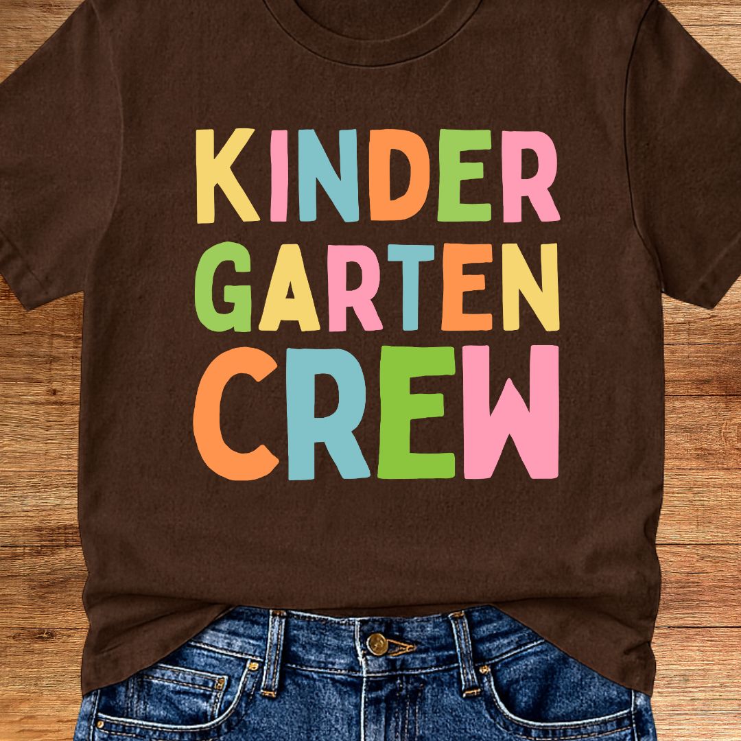 Kindergarten Crew Teacher T-Shirt - teachngear