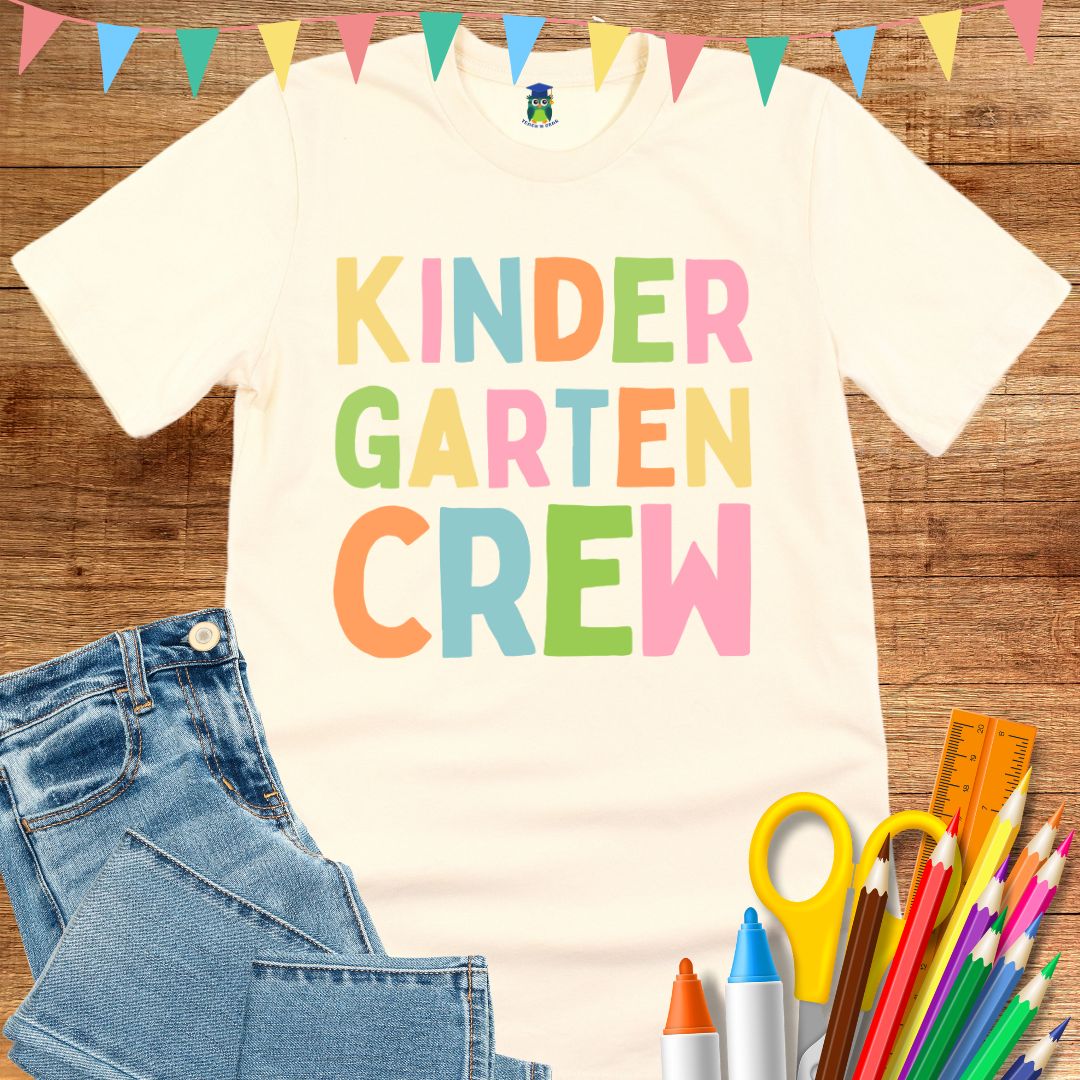 Kindergarten Crew Teacher T-Shirt - teachngear