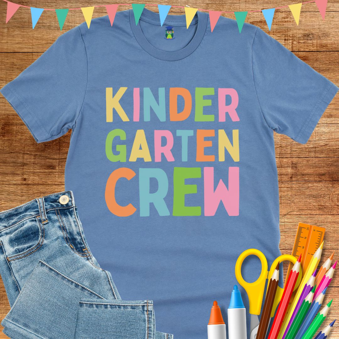 Kindergarten Crew Teacher T-Shirt - teachngear