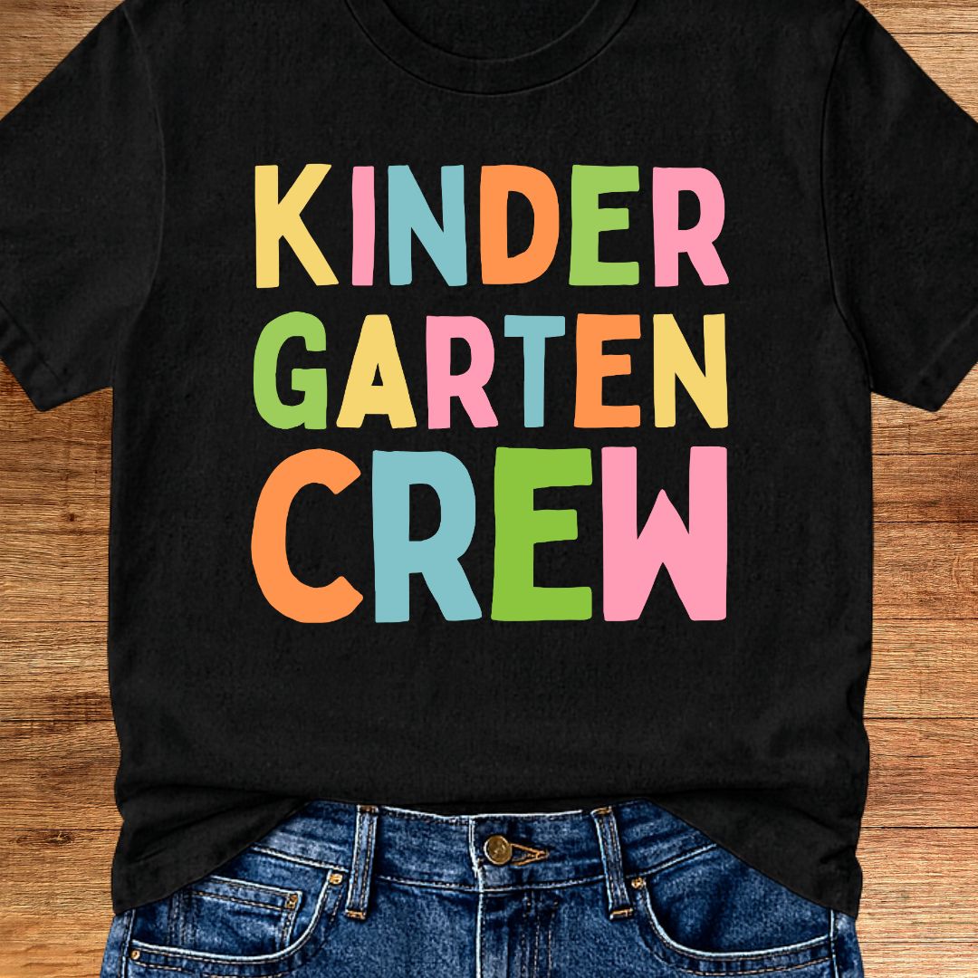 Kindergarten Crew Teacher T-Shirt - teachngear