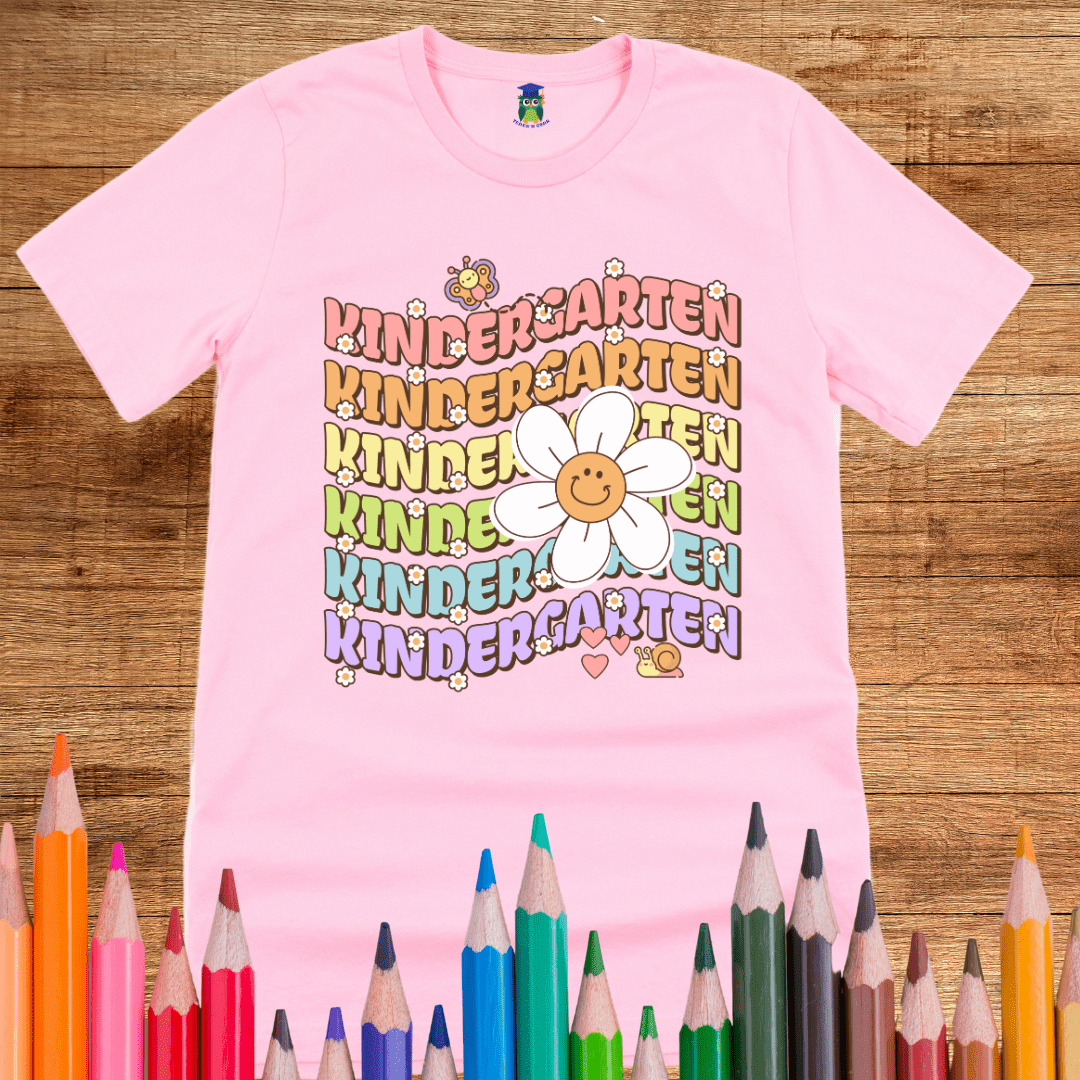 Kindergarten Daisy Teacher Shirt - teachngear