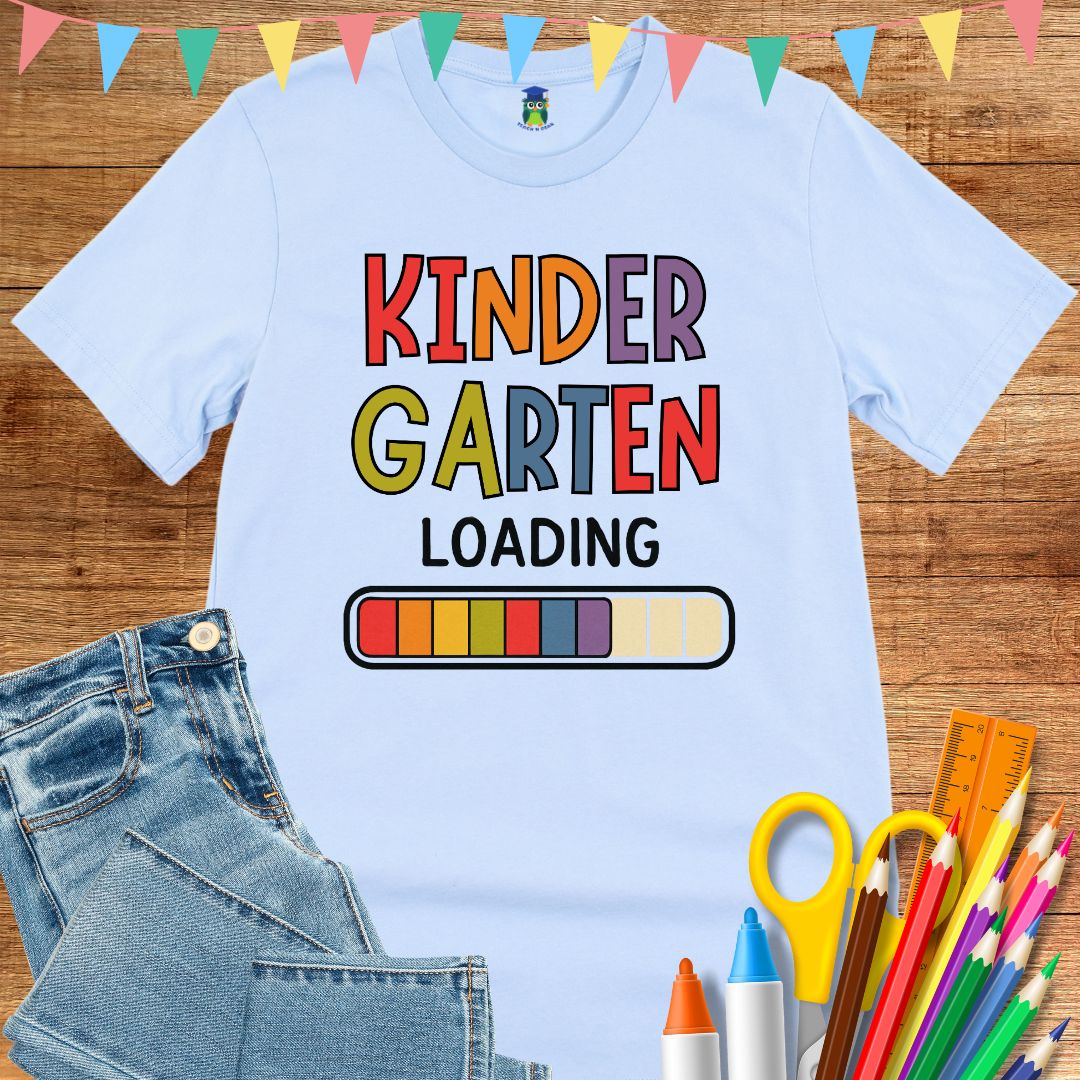 Kindergarten Loading Teacher T-Shirt - teachngear